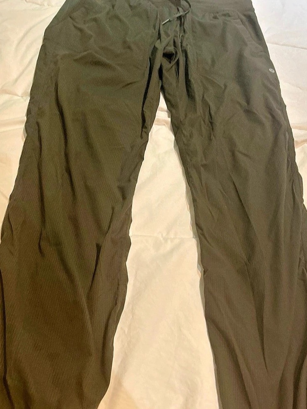 Lululemon Women's Dance Studio Pants Unlined Olive Size 10 Full Length Pockets